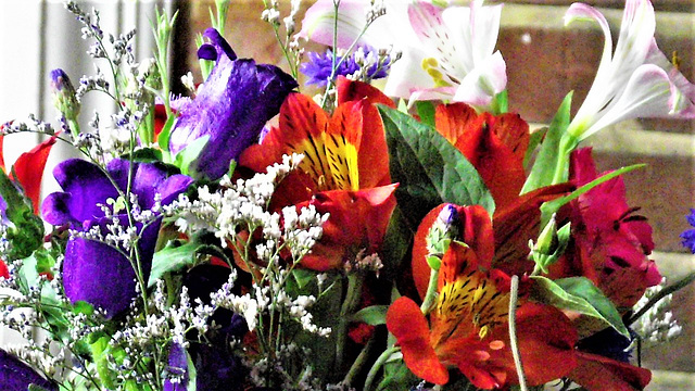 Lovely flowers from Rosie's wedding