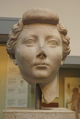 Marble Head of the Empress Livia in the British Museum, April 2013