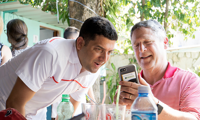 Joel and Phil, Cafe Ajiaco, Cuba