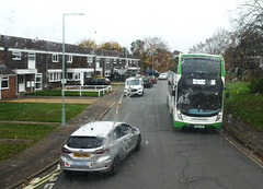 Stephensons 801 (EU24 LWT) in Newmarket - 14 Nov 2024 (P1200376)