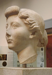 Marble Head of the Empress Livia in the British Museum, April 2013