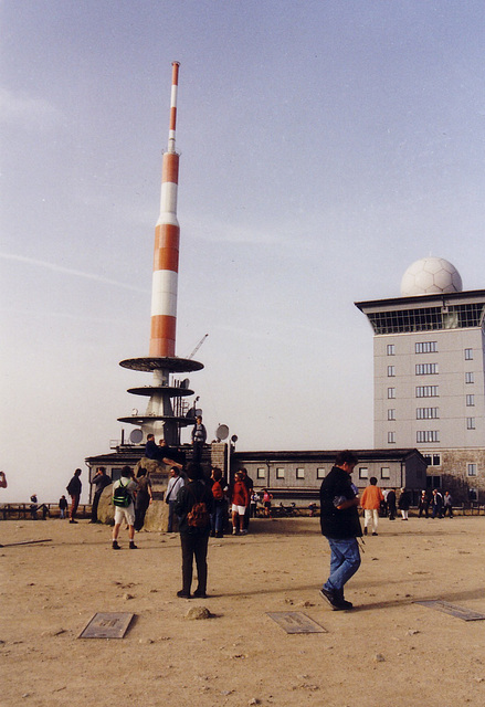 Sendemast auf dem Brocken im Oktober 2001