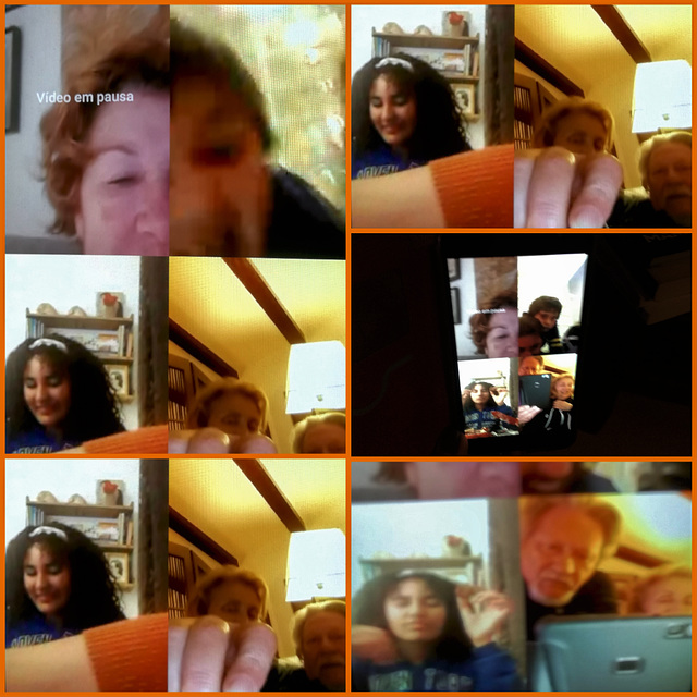 Skype allowed the family gathering to celebrate Rafela's birthday (14 years old)