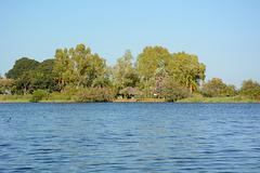 Botswana, Some Lodge on the Right Bank of the River of Chobe