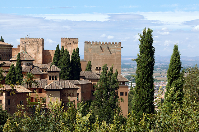 Generalife - Blick zur Festung