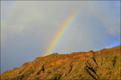 rainbow over diamond head