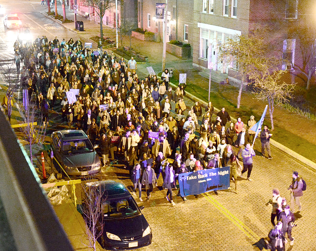 The march as seen from above