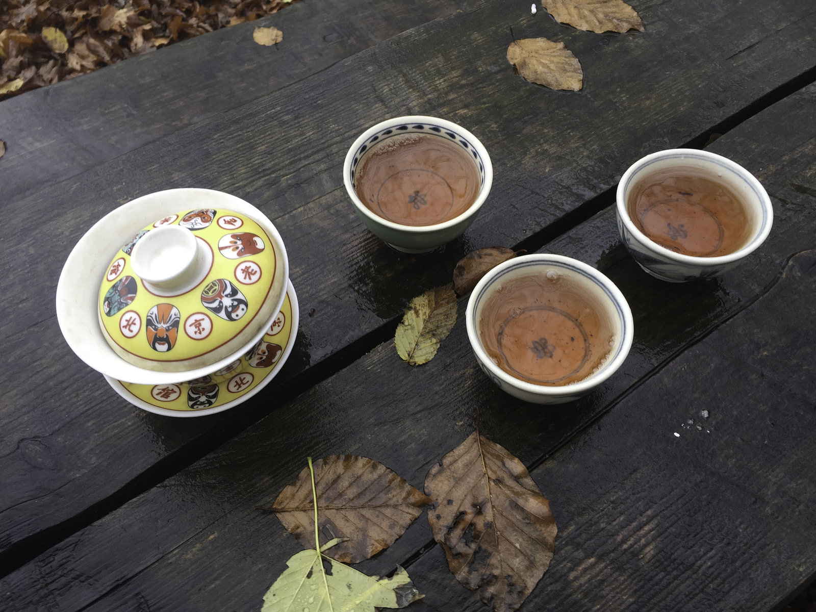 tea party in a forest