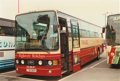 OK Travel TVE 804 (J804 TAJ) at Ferrybridge Service Area – 7 Sep 1996 (326-23)