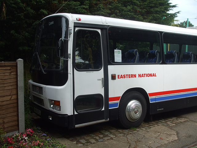 DSCF1089 Former Eastern National VHK 177L (in National coach livery) at the EATM, Carlton Colville - 19 Aug 2015