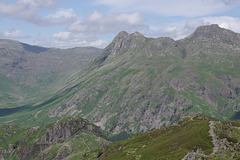 The Langdale Pikes and Side Pike from Lingmoor Fell