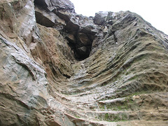 Dirtlow Rake quarry; vein cavity in cross section