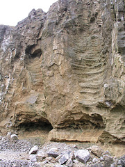 Dirtlow Rake quarry; cave system in cross section