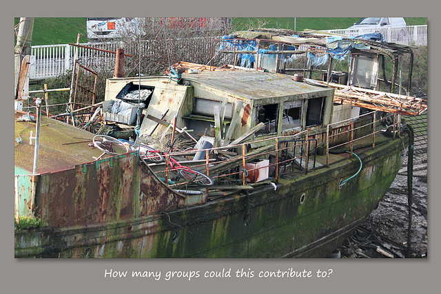 A wreck or a treasure trove of scrap - Newhaven - 7.1.2014