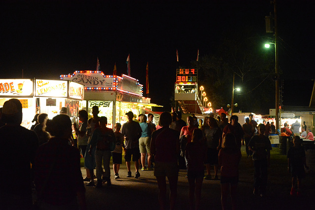 The midway is open until midnight