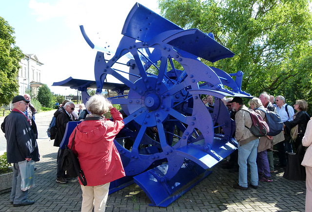 Raddampfer-Schaufelrad der Roßlauer Schiffswerft