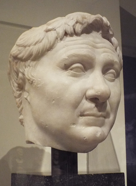 Marble Portrait Head of Pompey the Great in the Metropolitan Museum of Art, July 2016