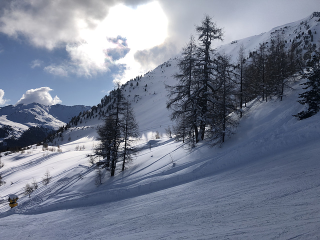 Sur la piste de ski