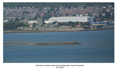 Portchester Castle from Spinnaker Tower Portsmouth 27 5 2022