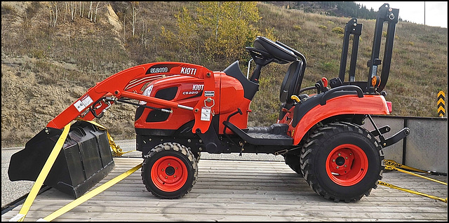 Small Kioti tractor.
