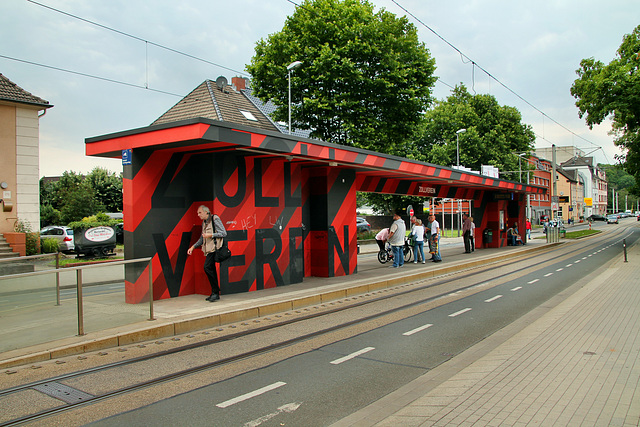 Straßenbahn-Haltestelle "Zollverein" (Essen-Stoppenberg) / 16.06.2018