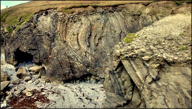 More interesting rock strata at Godrevy Point.