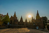 durch die historischen Tempelanlagen von Bagan - pls. view on black background  (© Buelipix)