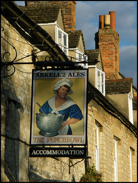 Punchbowl pub sign