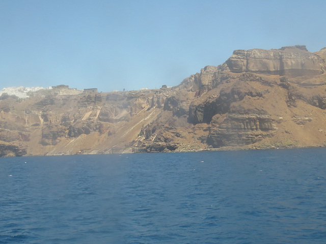 Adieu à la caldeira de Santorin.