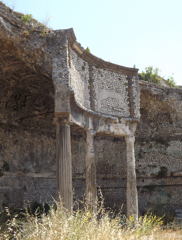 Detail of a Hemicycle in the Sanctuary of Fortuna Primigenia in ancient Praeneste / modern Palestrina,  June 2012