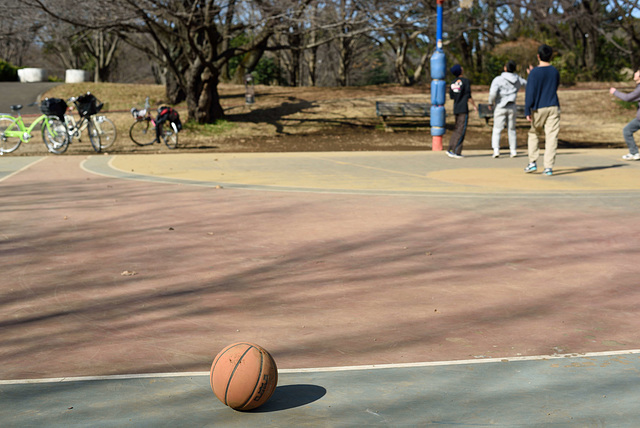 A basketball