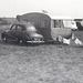 1954 Austin A40 Somerset and Bailey 14 ft caravan, late 1950s