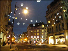 winter lights at Oxford Circus