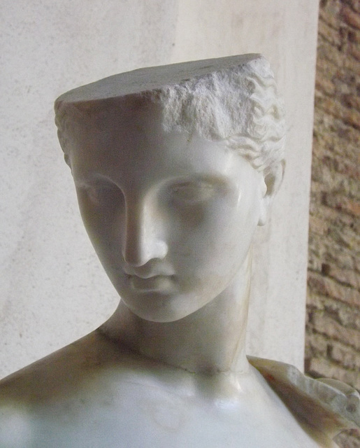 Detail of a Statue of Aphrodite, the So-called Psyche in the Naples Archaeological Museum, July 2012