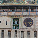 Romania, Sighişoara, Upper Lear of the Clock Tower with Puppet Show and the Clock Face