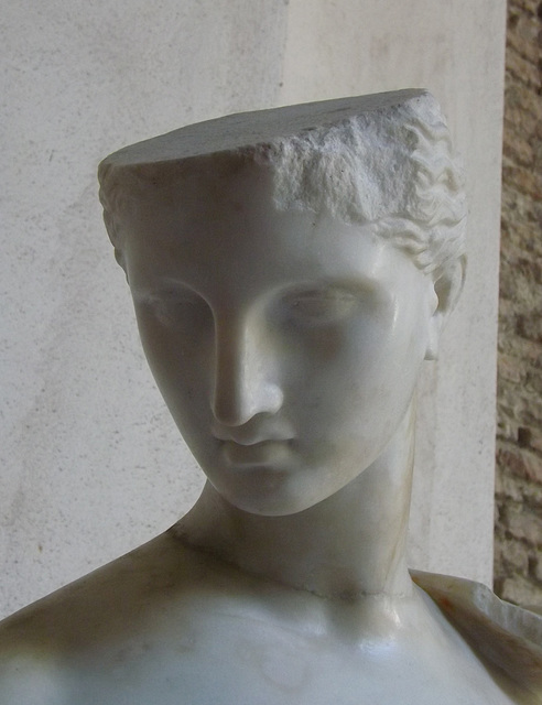 Detail of a Statue of Aphrodite, the So-called Psyche in the Naples Archaeological Museum, July 2012