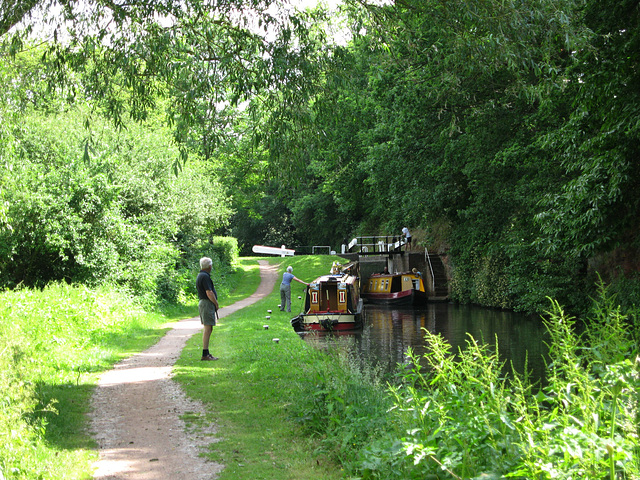 Lock north of Gothersley Bridge on The Staffs and Worcs Canal