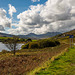 Llyn Mymbyr with the Snowdon horseshoe in the background