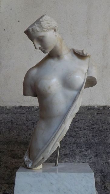 Statue of Aphrodite, the So-called Psyche in the Naples Archaeological Museum, July 2012