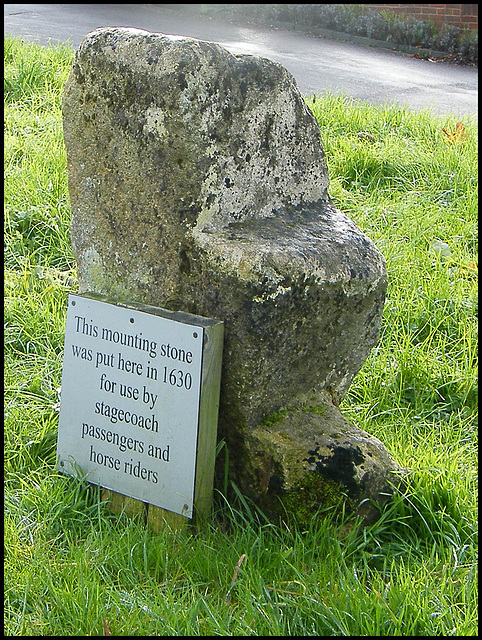 stagecoach mounting stone