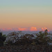 The clouds at sunset on the plain