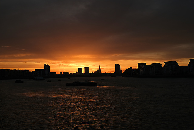 London Sunset on the Thames