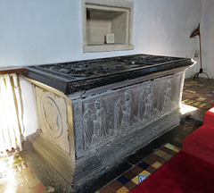 castle hedingham church, essex , c16 tomb of john, 15th earl of oxford +1539