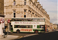 Yorkshire Rider bus in Halifax – 11 Sep 1988 (74-34)
