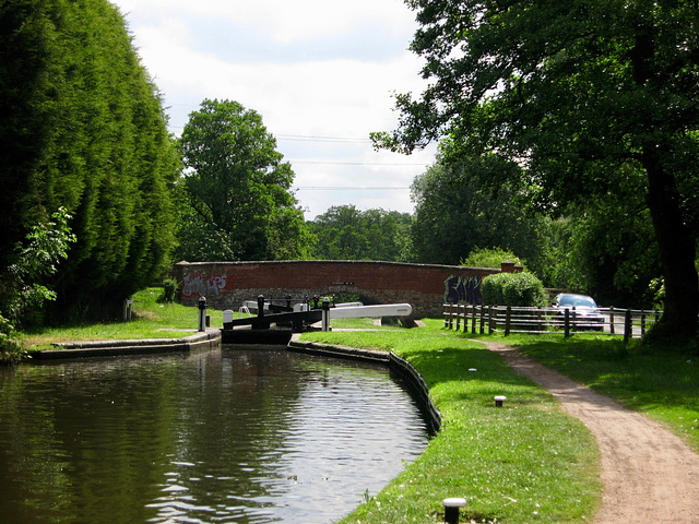 Lock at Gothersley Bridge on the Staffs and Worcs Canal