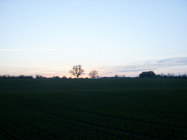 December sunset near Bagworth