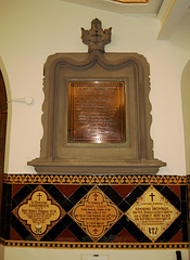 Jubilee Memorial, St Peter's Church, Glebe Street, Stoke on Trent, Staffordshire