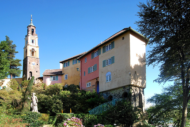 Portmeirion, and a blue fence!