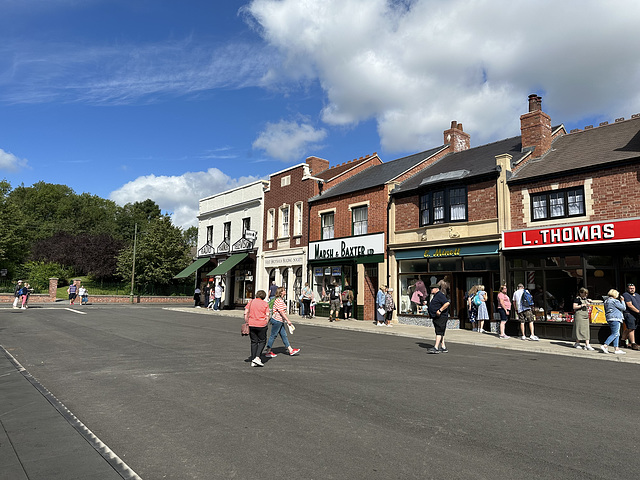 Part of a1960s recreated high street at the Black Country Museum.