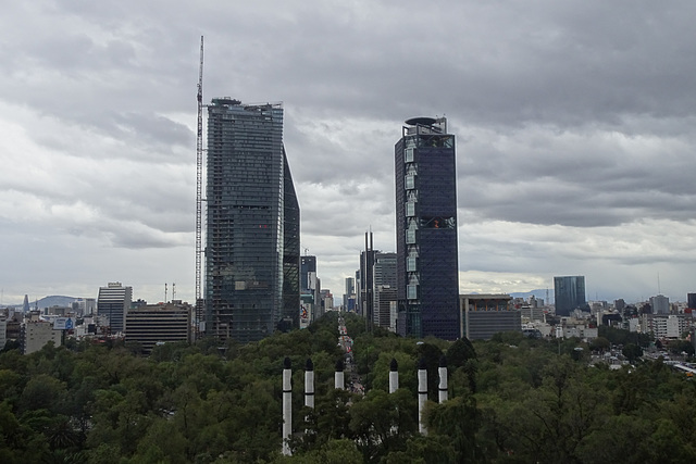 Looking Down Paseo De La Reforma